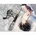 SOUUXIU Ice Fishing Reels with 3+1 Ball Bearings 3.2:1 Gear Ratio Fishing Reel Ultra Smooth Portable Ice Fish Reel for Front Fishing Rock Fishing, Left Hand/Right Hand