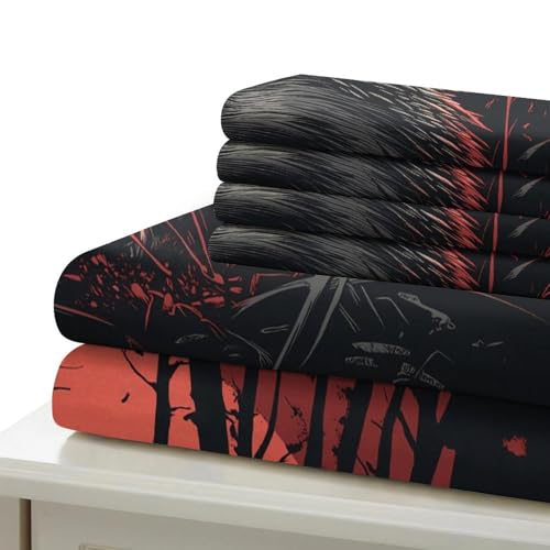 Parure de lit infroissable 220x240cm microfibre entretien facile