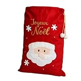 Design 3D brodé haute qualité Le motif Père Noël brodé attire immédiatement le regard grâce à son rendu premium : barbe en fausse fourrure douce, pompon en volume, couleurs éclatantes et inscription dorée « Joyeux Noël ». Ce design 3D apporte un charme authentique et chaleureux qui sublime toute décoration de fête. La finition brodée assure une résistance parfaite dans le temps, sans risque de décollement comme avec des impressions classiques.