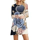 KAQQ Vintage Kleidung Damen,Minikleider Damen,Brautkleid Neckholder,Shirtkleid Schwarz,Brautmutter Kleider Lang,Kleid Spitze Beige,Cocktailkleid Florales Muster,Party Kleider Auf Rechnung