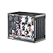 Display Case for Figures with Light 2 Tier Glass Display Stand for Collectibles Stackable Assemble Display Box for Action Figures Toys Dustproof Clear Storage Box Showcase for Pop Mart(1 Pack)