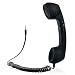 Cell Phone Handset,Retro Telephone Handset Anti Radiation Receivers 3.5MM for iPhone iPad,Mobile Phones,Computer Black