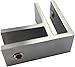 MiniceM Stainless 316 Glass Clamp Bracket for Glass Railing (90â° Glass to Glass Satin 1 pcs)
