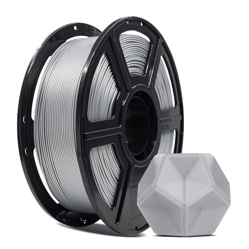 Image of FLASHFORGE 3D Printer Filament, PLA PRO Filament 1.75mm, 1KG Spool (2.2lbs), Dimensional Accuracy + /- 0.02mm for FDM 3D Printers, Better Tenacity & No Knotting (Silver)