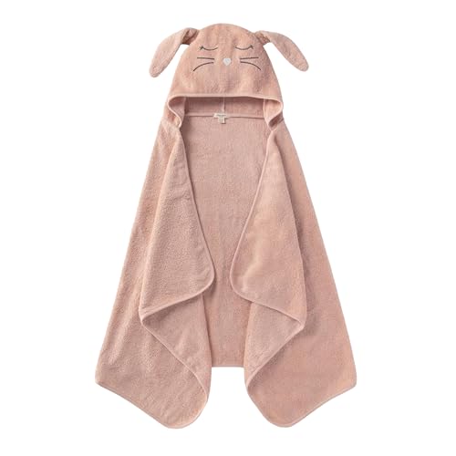 Burt's Bees Baby Toddler Hooded Animal Character Towels Organic Cotton, Unisex Bath Essentials, Soft Nursery Towel for Kids
