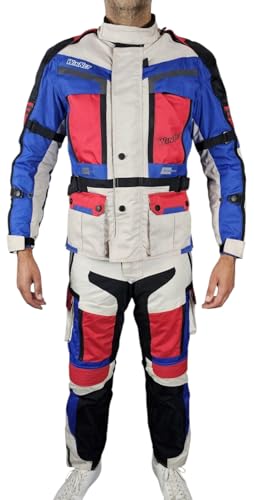 WinNet Completo tuta moto in cordura giacca e pantaloni per turismo (XL)