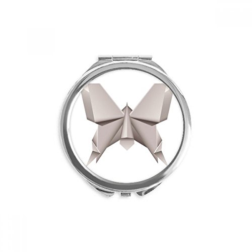 Miroir maquillage de poche portable 2,6 pouces motif géométrique abstrait