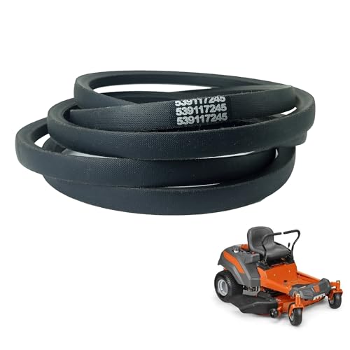 539117245 Mower Deck Belt for Husqvarna Z246 RZ4623 RZ46i RZ4619 RZ4621 46 Inch Husqvarna Belt/John Deere M118756/ Dixon/Poulan/Aramid Cord / 123.00 inches