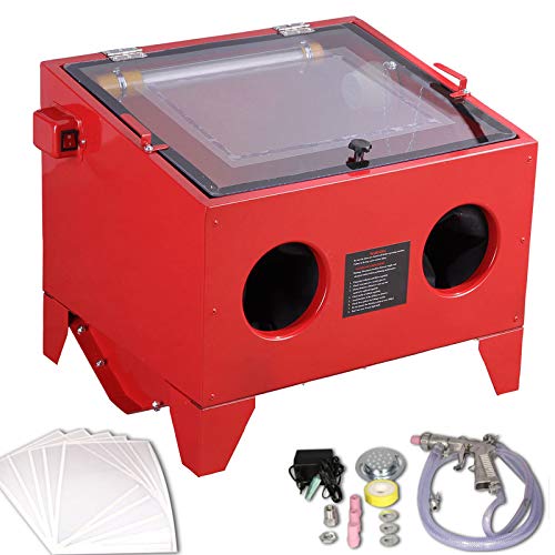 Preisvergleich Produktbild Sandstrahl Gerät Sandstrahlkabine Sandstrahler 90L