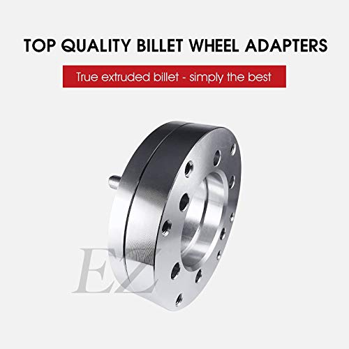 EZAccessory 2 Wheel Adapters 5x4.5 to 6x5.5 (5x114.3 to 6x139.7) Hub Centric Fit For Chevy GMC 6 Lug Wheels With 78mm Bore Thickness 2 Inch