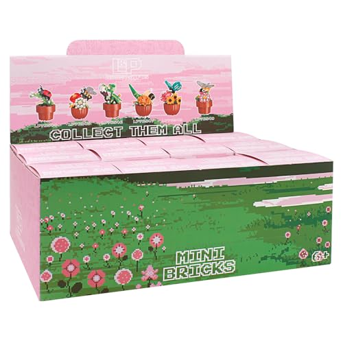Lesser & Pavey Mini Bricks Flower With Butterfly Building Blocks For Home & Office, Flower With Buttfly - Image 3