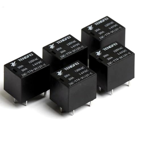 Relé electromagnético T78 12V 5 pines JQC-T78-DC12V-C de conversión para automoción 5 unidades