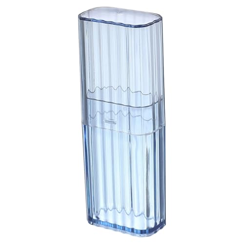 Wattestäbchen Behälter für Reisen, Mini Aufbewahrungs Box, Wattestäbchen Spender Zahnstocherspender Wattestäbchen mit Staubdichtem Deckel für Baumwolltupfer Haarbinder (Clear, 3.4x2.1x10.4cm)