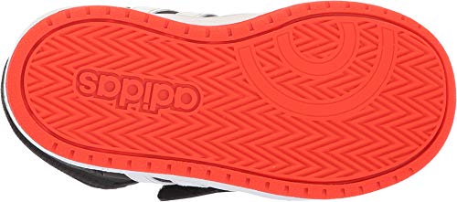 adidas Hoops Mid 2.0 Basketball Shoe, Black/White/red, 5 US Unisex Little Kid4