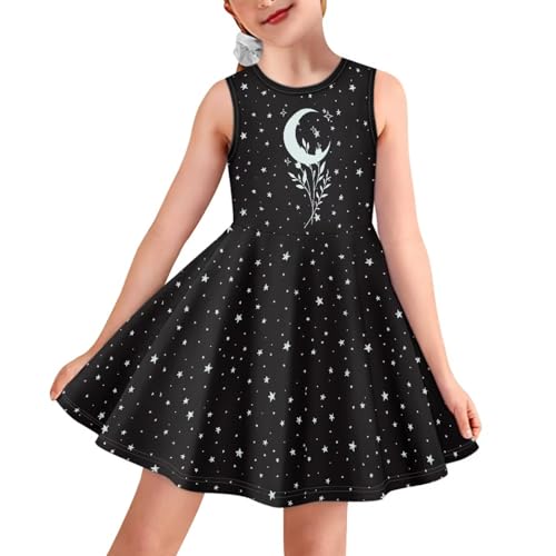Girls Cute Dress Sleeveless Swing Skater A-Line Dress Casual Party Summer Outfits Funny Print