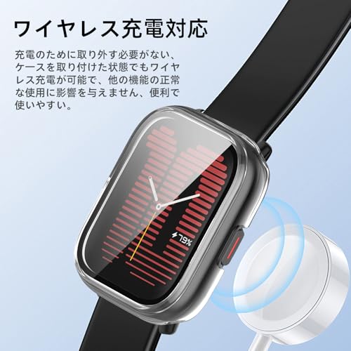 Image of For Amazfit Active, Protective Case, Lightweight, PC + Tempered Glass Cover, 9H Hardness, Easy Installation, All-in-One, Full Protection, Anti-Scratch, Shockproof, HD High Transmittance