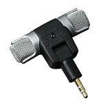 OSALADI Mini Stereo Microphone 3.5mm Mini Jack in Acciaio e Rame