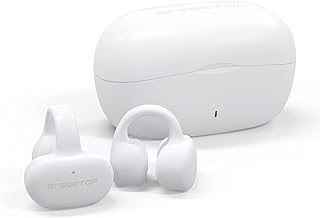 ワイヤレスイヤホン イヤーカフ型 【OWS業界高水準完全体】 骨伝導イヤホンの革新 空気伝導 イヤホン 耳を塞がない 耳挟み Bluetooth5.3+EDR搭載 オープンイヤー イヤホン タッチ操作 ENCノイズキャンセリング ブルートゥース...