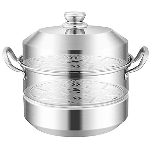 BOGDTF Olla para Sopa o vaporera Comercial de Acero Inoxidable 304, Olla Grande Gruesa para cocinar al Vapor y guisar en cocinas de inducción