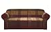 Chezmoi Collection Gitano Gold Heavy-Duty Jacquard Couch/Sofa Cover Slipcover, Burgundy Purple Green
