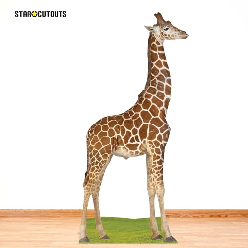 Girafe découpée en carton déco géante sans fixation murale - 3