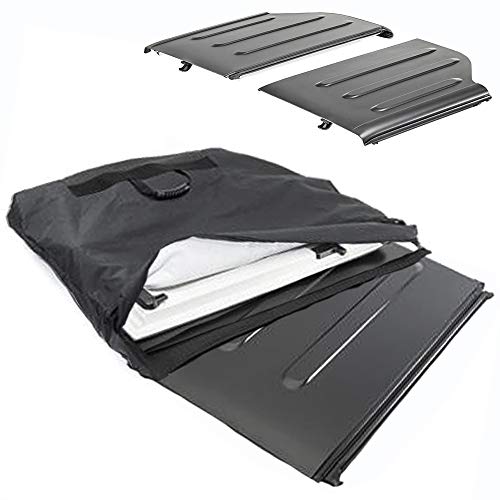 Upgrade VersionFreedom Top Panels Storage Bag for All 2007-2021 Jeep Wrangler JK JKU JL JLU Sports Sahara Freedom Rubicon Unlimited 2 Door & 4 Door Models (Black)