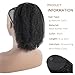Afro Puff Drawstring Ponytail Human Hair Bun For Black Women 150% Density 10A Brazilian Virgin Human Hair Afro Kinky Curly Clip In Ponytail Extension Human Hair Pieces 150g (22, afro ponytail)