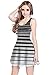 CowCow Womens Gradient Rhombuses Reversible Sleeveless Dress