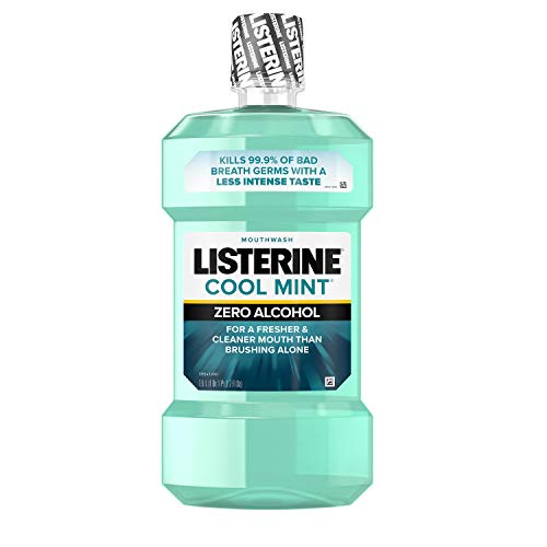 Listerine Zero Mouthwash, Clean Mint 16.9 oz (Pack of 4)