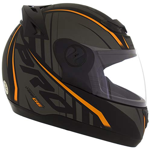 Pro Tork Capacete Evolution G6 Pro Neon Fosco 58 Preto/Laranja