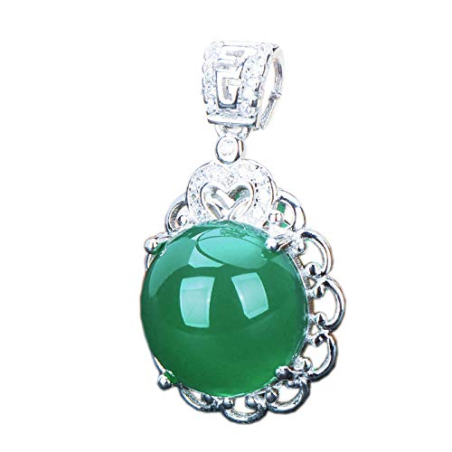 ZHIBO - Collar de cadena de clavícula de moda con incrustaciones de plata 925, Piedra, Piedra