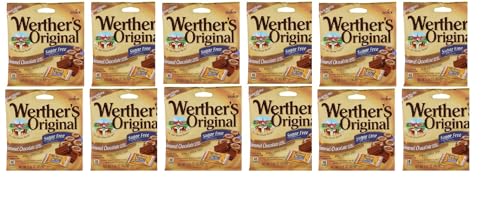 Werther's Original Sugar Free Caramel Chocolate, 1.35 Ounce (Pack of 12)
