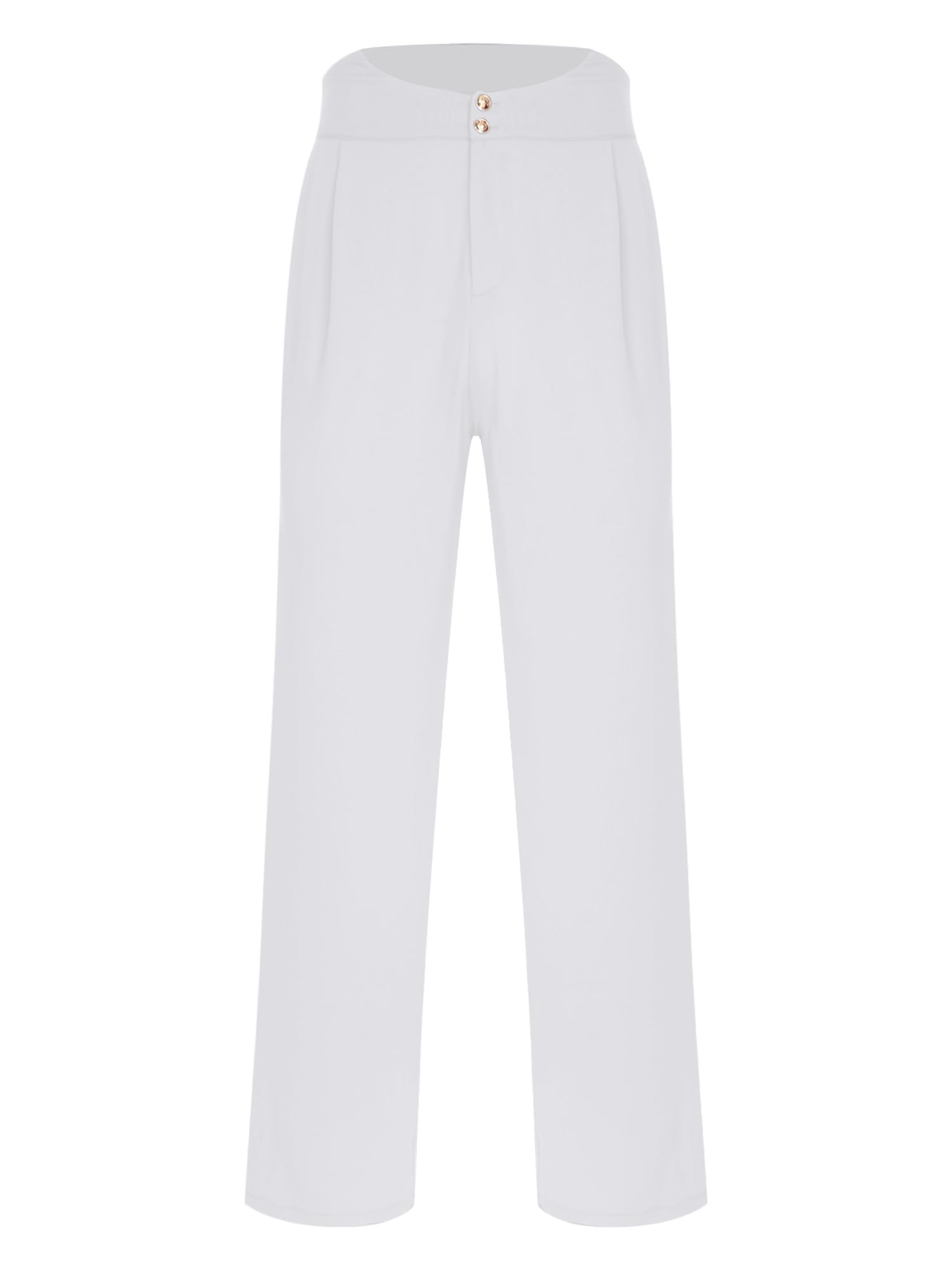 CHICTRY Homme Latin Pantalon de Danse de Salon Pantalon Droit Ample Salsa Rumba Tango Ballet Costume de Danse Moderne M-3XL