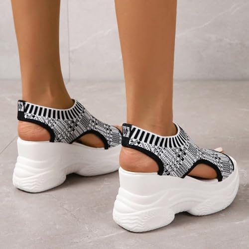 Sandalias de suela gruesa para caminar cómoda con malla transpirable 7