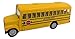 KinsFun 6 inch Long-Nose School Bus Die Cast Metal Model Toy Car w/Pullback Action