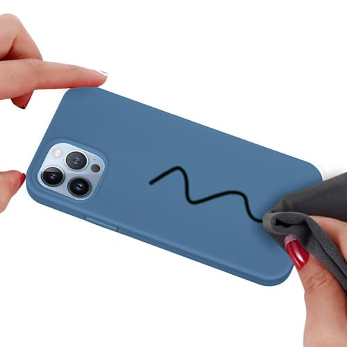 Image of ArmourPro Silicone Back Case for iPhone 15 Pro Max Soft-Touch Case | Blue