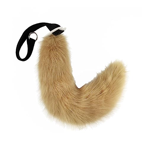 Diadema de orejas de perro peludas con cola suave para disfraces de anime de Halloween