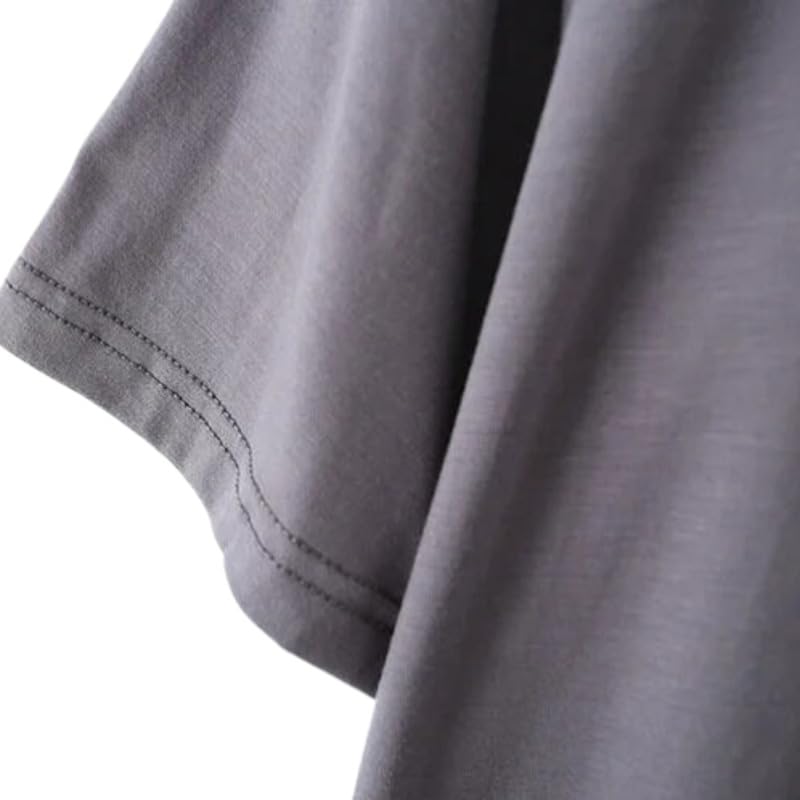OLEETS Conjunto De Pijama De Mujer -Traje De Dormir De Algodón De Verano, Manga Corta + Pantalones Cortos, Ropa Holgada De Talla Grande para El Hogar, 2 Piezas, Suave, Cómoda Y Holgada