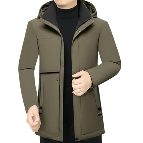 Veste d'hiver à capuche homme idéale pour les trajets professionnels et sorties en ville