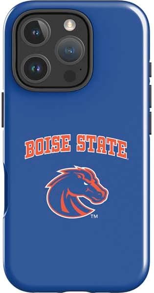 Skinit Impact Phone Case Compatible with iPhone 16 Pro - Officially Licensed Boise State University Collegiate Text Design