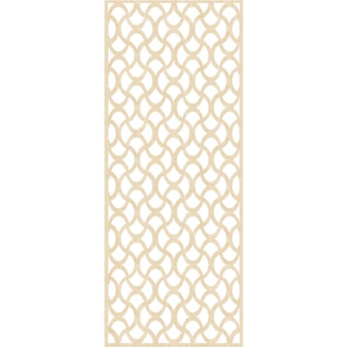 Image of Resort Decorative Pierced Fretwork Wood Wall Panels, 33 3 /8 inchW x 84 3 /8 inchH x 1 /4 inchT, Birch
