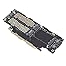 RiToEasysports Cards Reader Double Heat Dissipation M.2 NVME A PCIE X4/X8/X16 NGFF MSATA Converter Expansion for Transfer Efficient Efficient Data