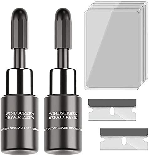 2pcs Automotive Glass Nano Repair Fluid-Car Windshield Repair Resin Cracked Glass Repair Kit,Glass Corrector Set, Crack Repairing for Car