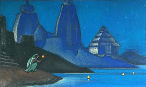Tableau impression d'art Roerich pour raviver un mur blanc vide décoration 60x90cm