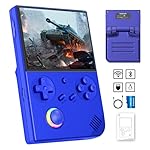 RG40XX V Retro Handheld Game Console RG40XX V Retro Game Console with 4-inch IPS Screen 64G TF Card Linux System and 3200mAh Battery Supports 5G WiFi Bluetooth 4.2 Blue