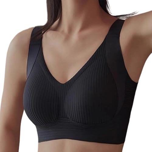 オンジャク パッド付きプッシュアップブラジャーアンダーワイヤーブラジャーフルカバレッジソフト毎日の快適な フルカバレッジ