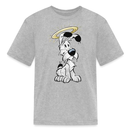 Asterix & Obelix Dogmatix with Halo Kid's T-Shirt Heather Gray