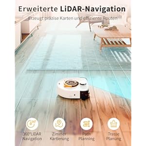 2025 Upgrade Automatic Vacuum Robot 22000 Pa High 4 Suction Adjustable Robotic Wi FiApp Robot Vacuum Self Emptying Baglessfor Carpets Tangle Free or Pet Hair