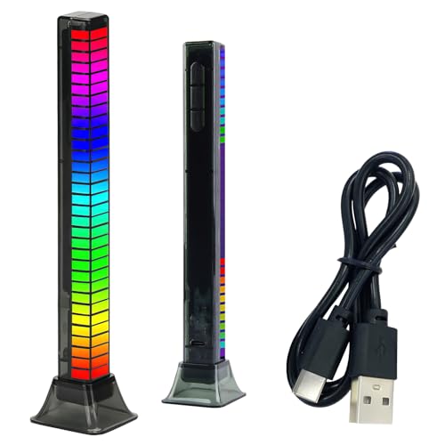 Luce Musica Atmosfera Lampada, XiXiRan LED Voice-Activated Rhythm Light, Luce di Controllo del Suono, Lampada Barra LED Intelligente, Lampada LED RGB, Creative Colorful Sound Control Ambient Light (C)