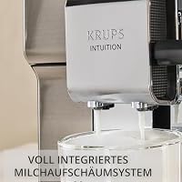 Krups Intuition Experience Hot&Cold Kaffeevollautomat, 30 individuelle Heiß- und Kaltgetränke, intuitiver Touchscreen, 2-Tassen-Funktion, One-Touch Milchsystem, Auto-Reinigung, Silber, EA879EE0 – Ansicht 2